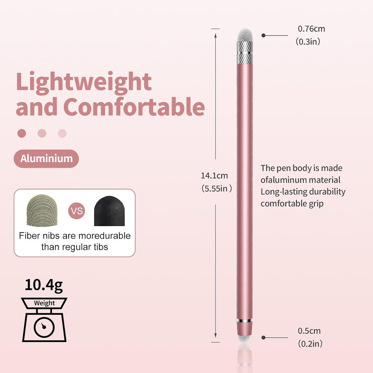 5 PCS Stylus Pen for Touchscreen,2-in-1 High Precision,Sensitive Stylus Pen,Suitable for iPhone/ipad/Android Tablets,Compatible with All Touch Screens Devices