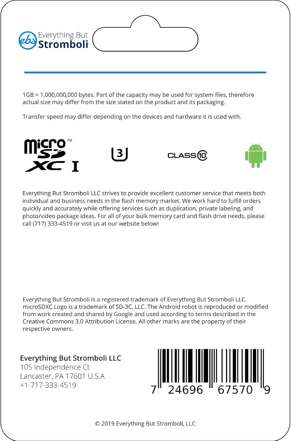 Everything But Stromboli Azaire 64GB MicroSD Card for Motorola Phones, Speed Class 10 U3 UHS-1