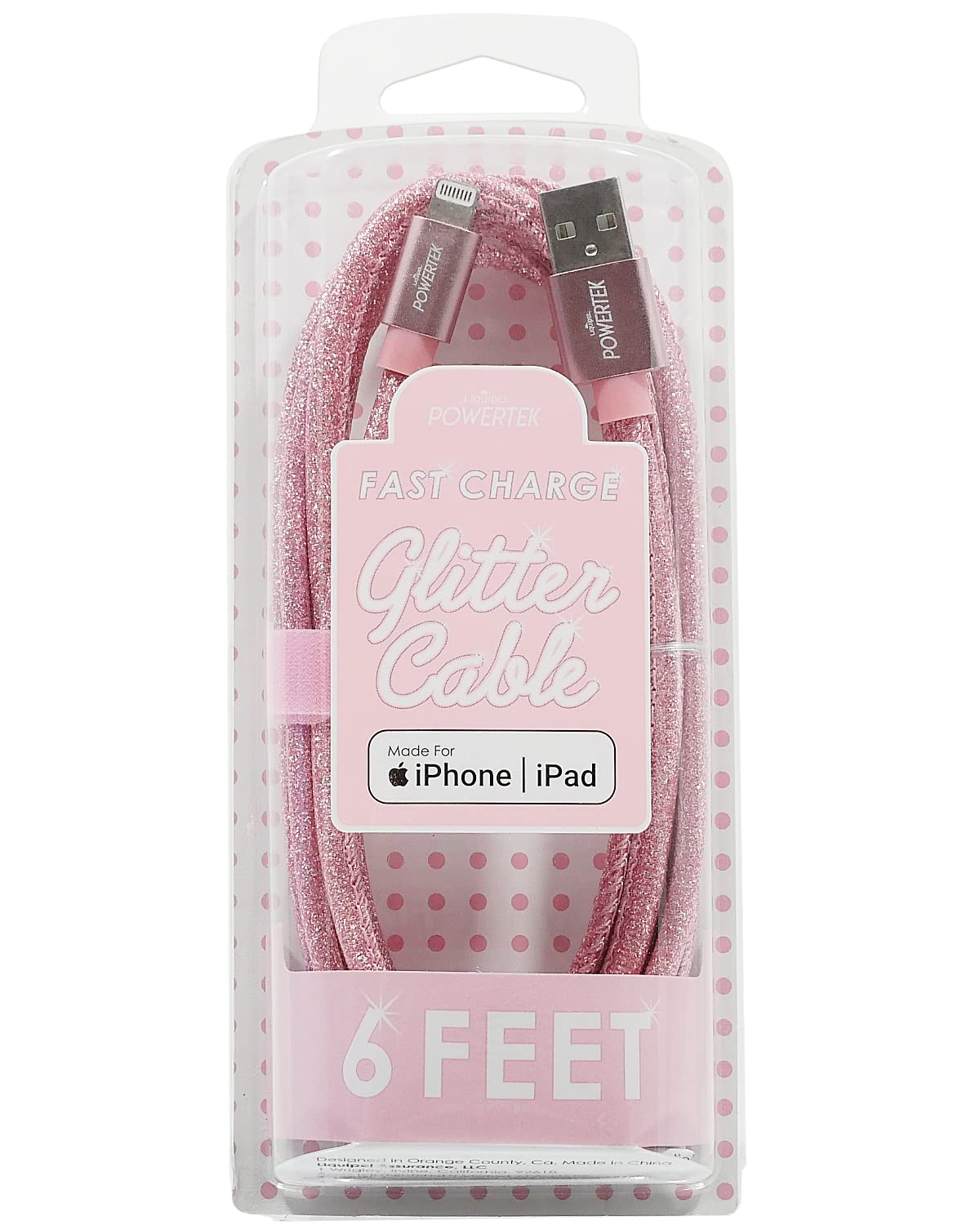 LIQUIPEL Powertek Lightning Charger in Pink