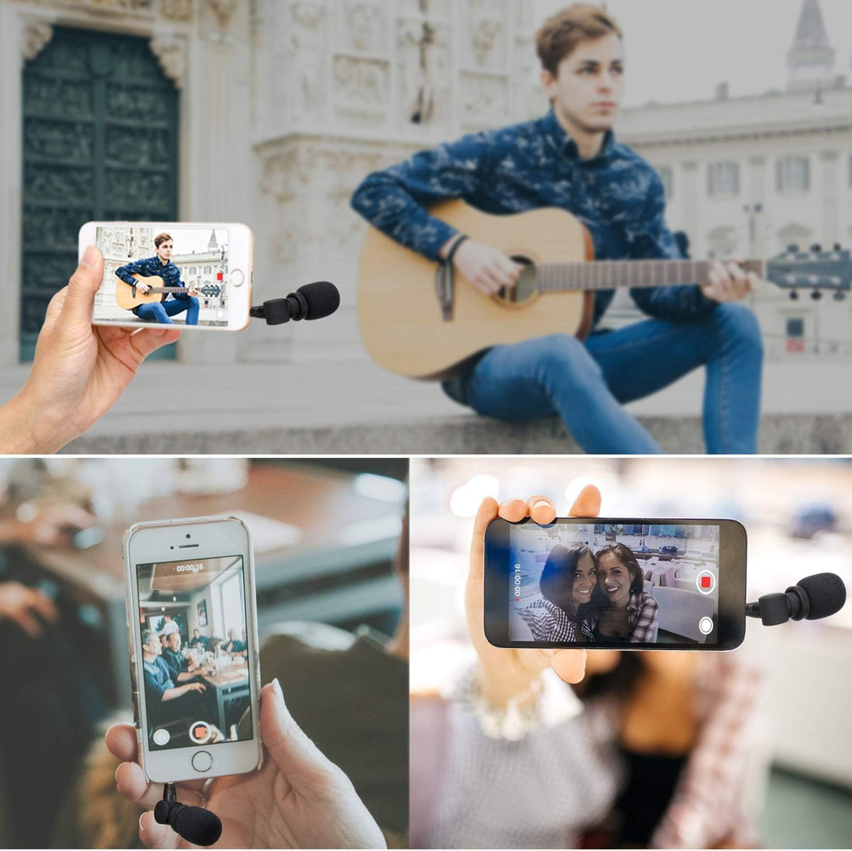 Saramonic SmartMic Mini Condenser Flexible Microphone for Smartphones, Vlogging Microphone for iPhone and YouTube
