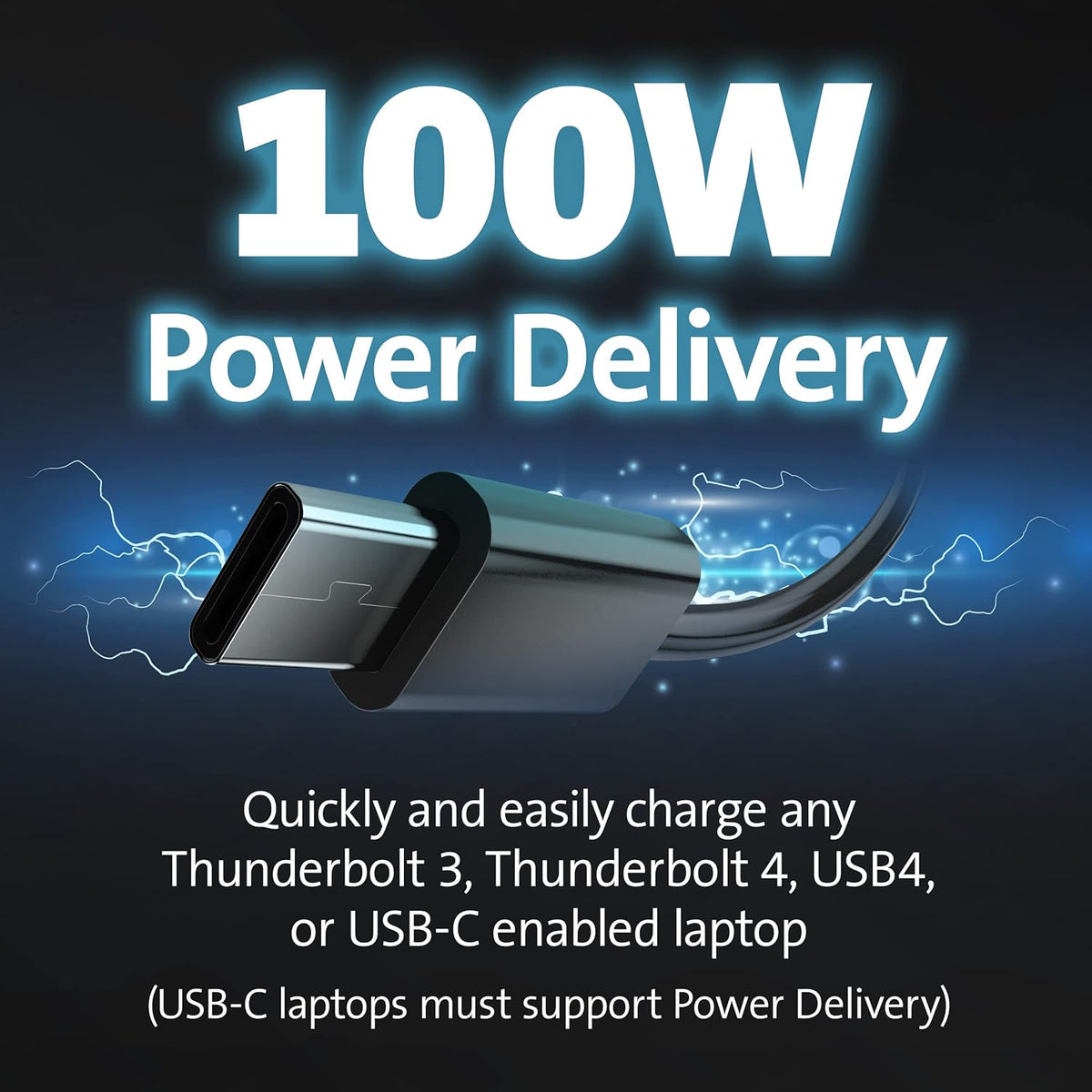 Kensington Triple Display USB-C Docking Station with 100W PD for Dell, HP, Lenovo, Acer, ASUS, Razer, Surface (Black)