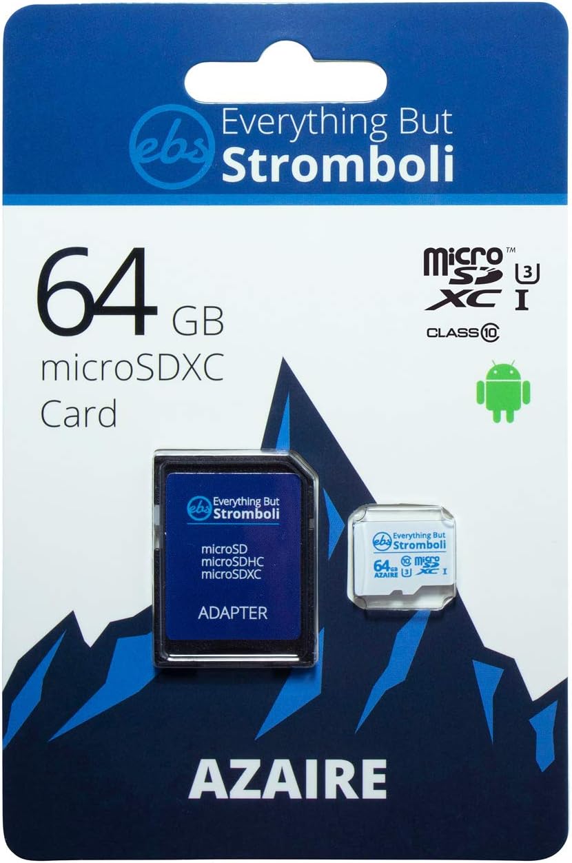 Everything But Stromboli 64GB Azaire MicroSD Memory Card for Samsung Galaxy Tablet, Bundle with Micro SD Reader
