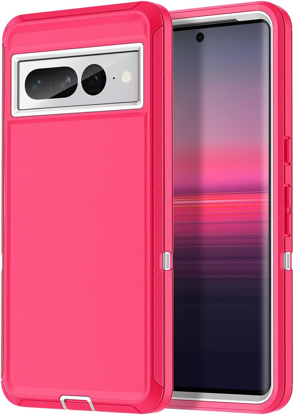 I-HONVA Google Pixel 7 Pro Case, Shockproof Dust/Drop Proof 3-Layer Full Body Protection [Without Screen Protector]