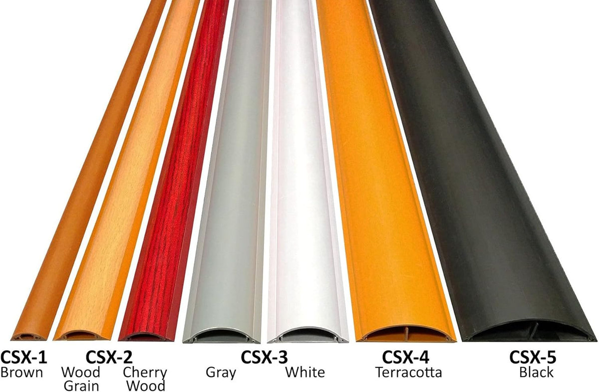 Electriduct Cable Shield Floor Cord Cover CSX-2 PVC Wire Protector 36 Inch - Wood Grain