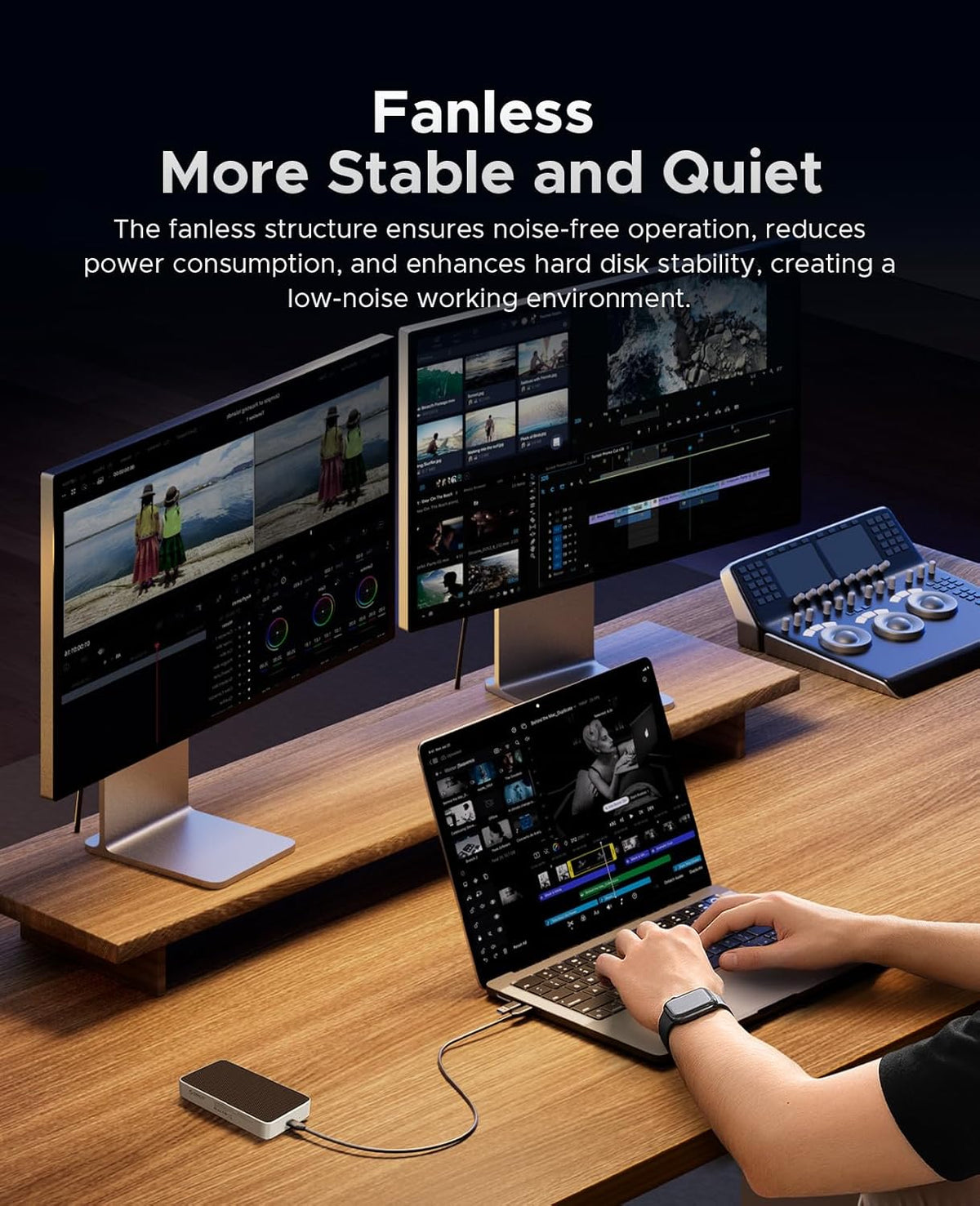 ORICO 1TB USB4.0 External SSD 3800MB/s(40Gbps) - Ultra-Fast Portable NVMe SSD, Compatible with Thunderbolt 3/4, Fanless Aluminum Design for Photographers, Video Editors X40