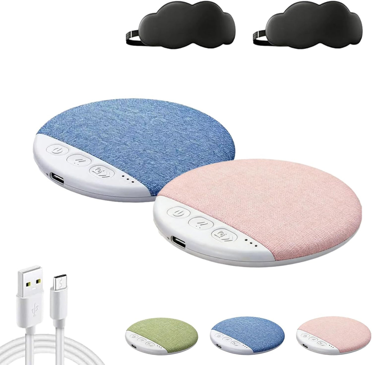 Generic Under Pillow Speaker, Bluetooth Pillow Speaker, Ultra-Thin Sleep Sound Speaker with White Noise Timer, Wireless