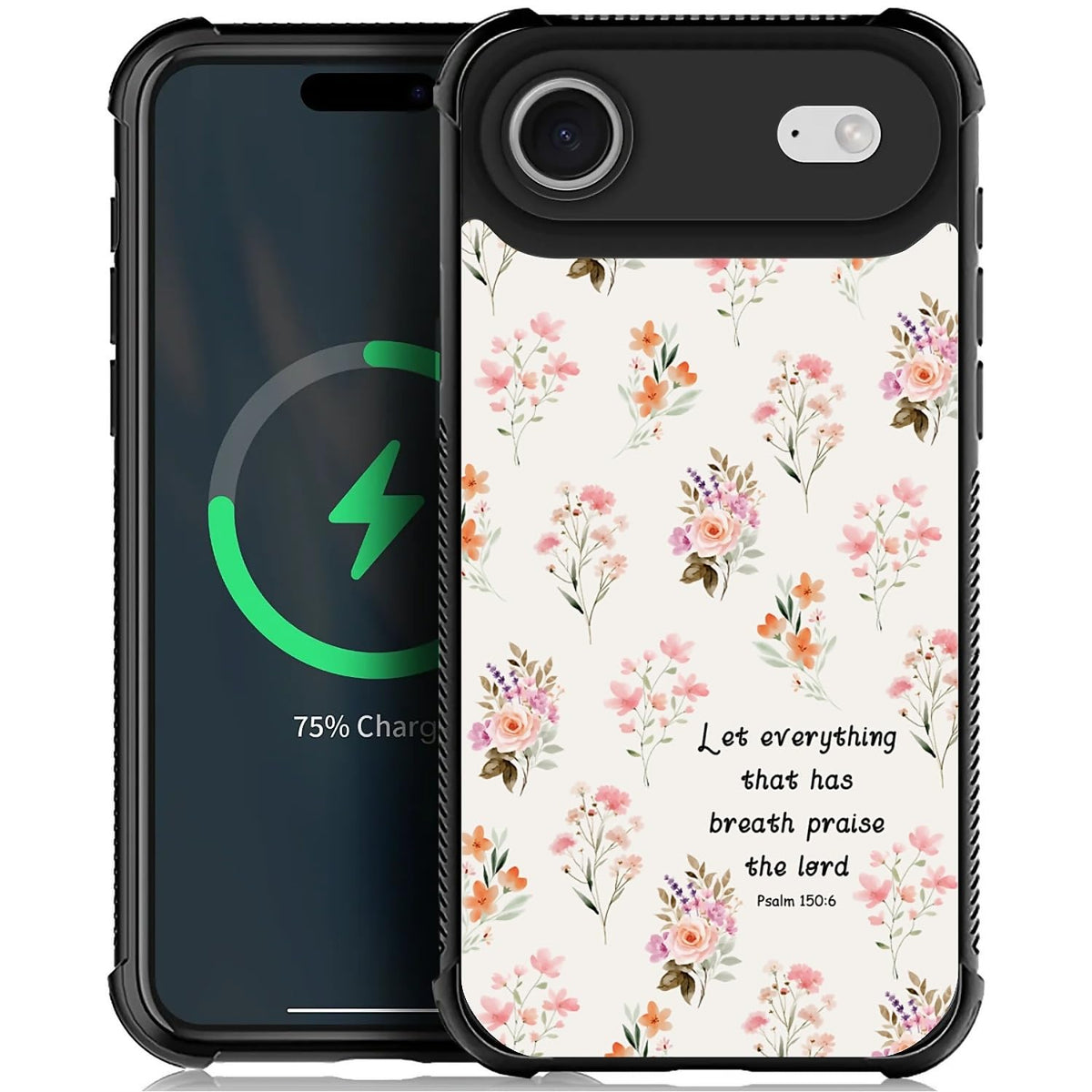 Deaorew For Iphone 17 Air Case | Compatible With Magsafe | Classic Slim Cover Design | Flowers Bible Scripture