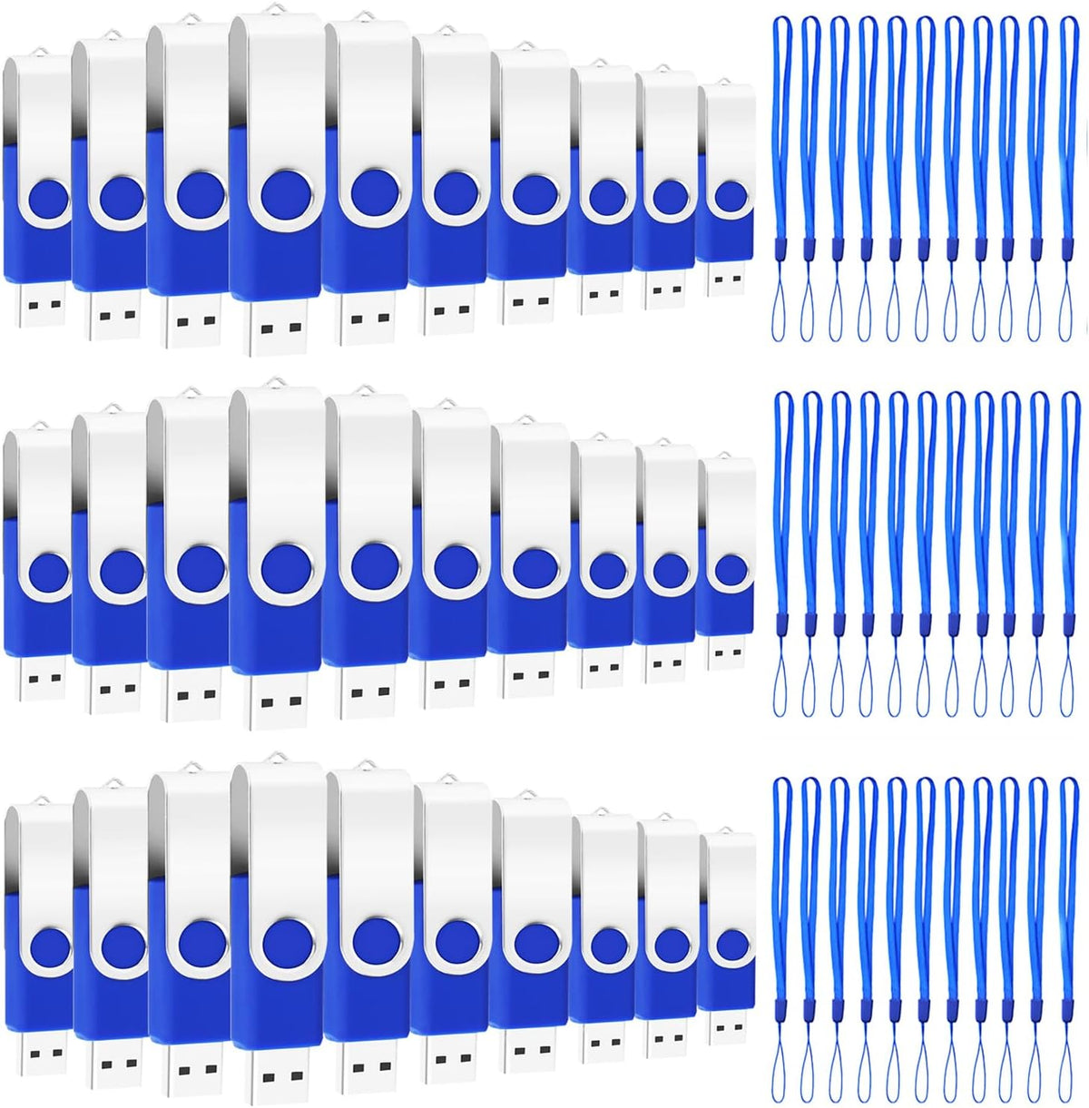 1GB Bulk Flash Drive 200 Pack, EASTBULL USB 2.0 Flash Drives Bulk Thumb Drives Pack USB Drives Pack (Blue)