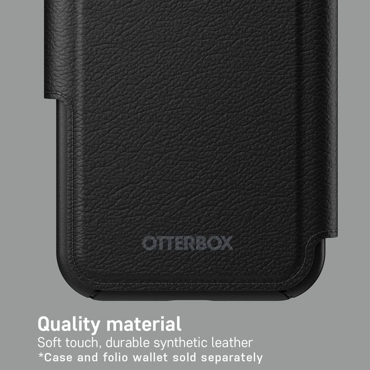OtterBox Detachable Folio Wallet for MagSafe - iPhone 12 Pro Max & 13 Pro Max - SHADOW (Black) (Case Sold Separately)