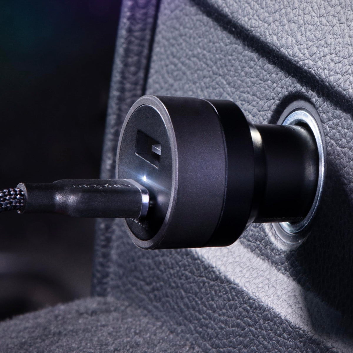 Mophie 42W Dual USB-C + USB-A Car Charger, Universal AUX Compatibility, LED Indicator, Fast Charging, Multi-Device