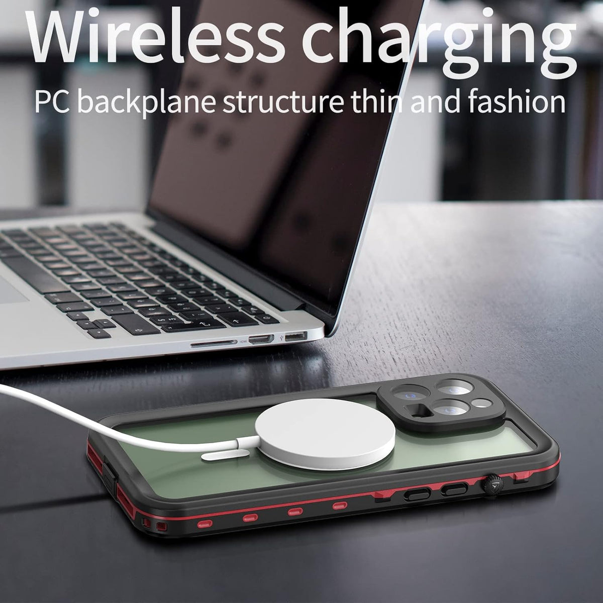 Waterproof Case for iPhone 14 Pro Max, Fully Sealed IP68 Shockproof Dustproof, Built-in Screen Protector, Clear Cover