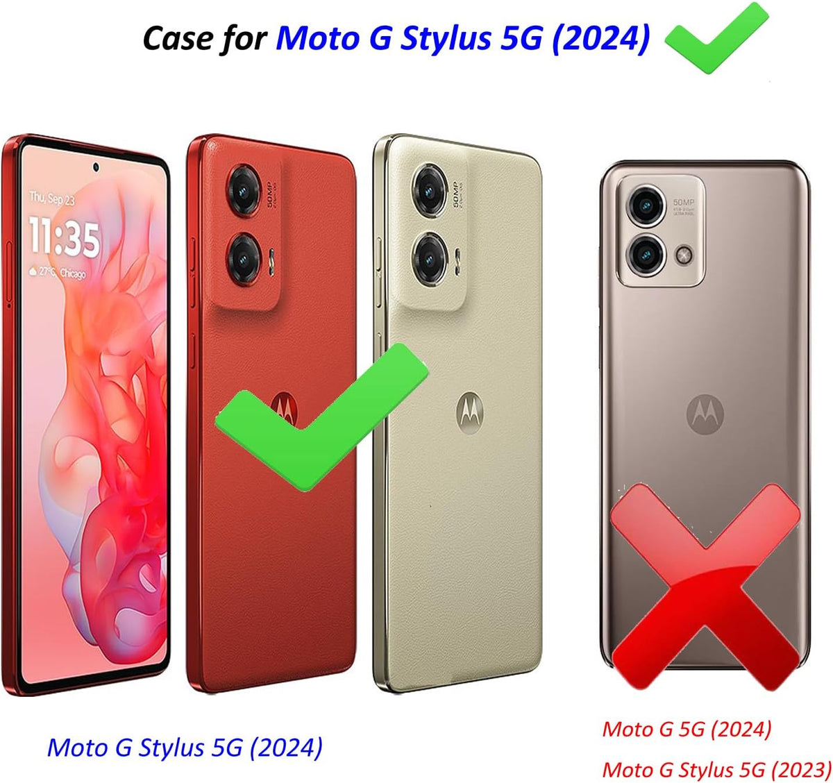 for Motorola Moto G Stylus 5G 2024 Case, Clear Cute Flowers Design for Girls, Slim Soft TPU Bumper Shockproof Cover