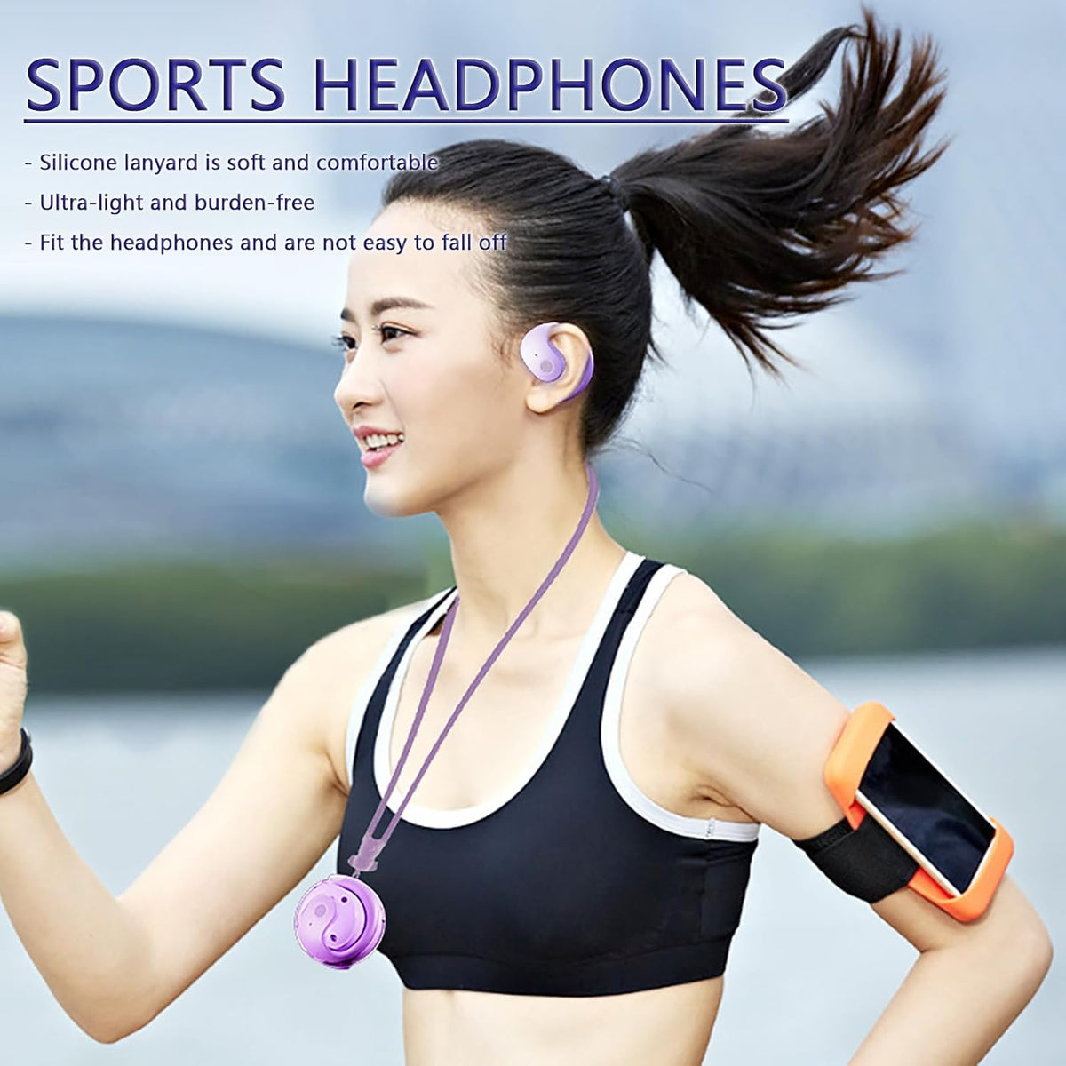 Earphone Wireless Bluetooth, OWS Hanging Bluetooth 5.4 Earphones, Open Ear Headset Ball, Portable Comfortable HiFi Sound