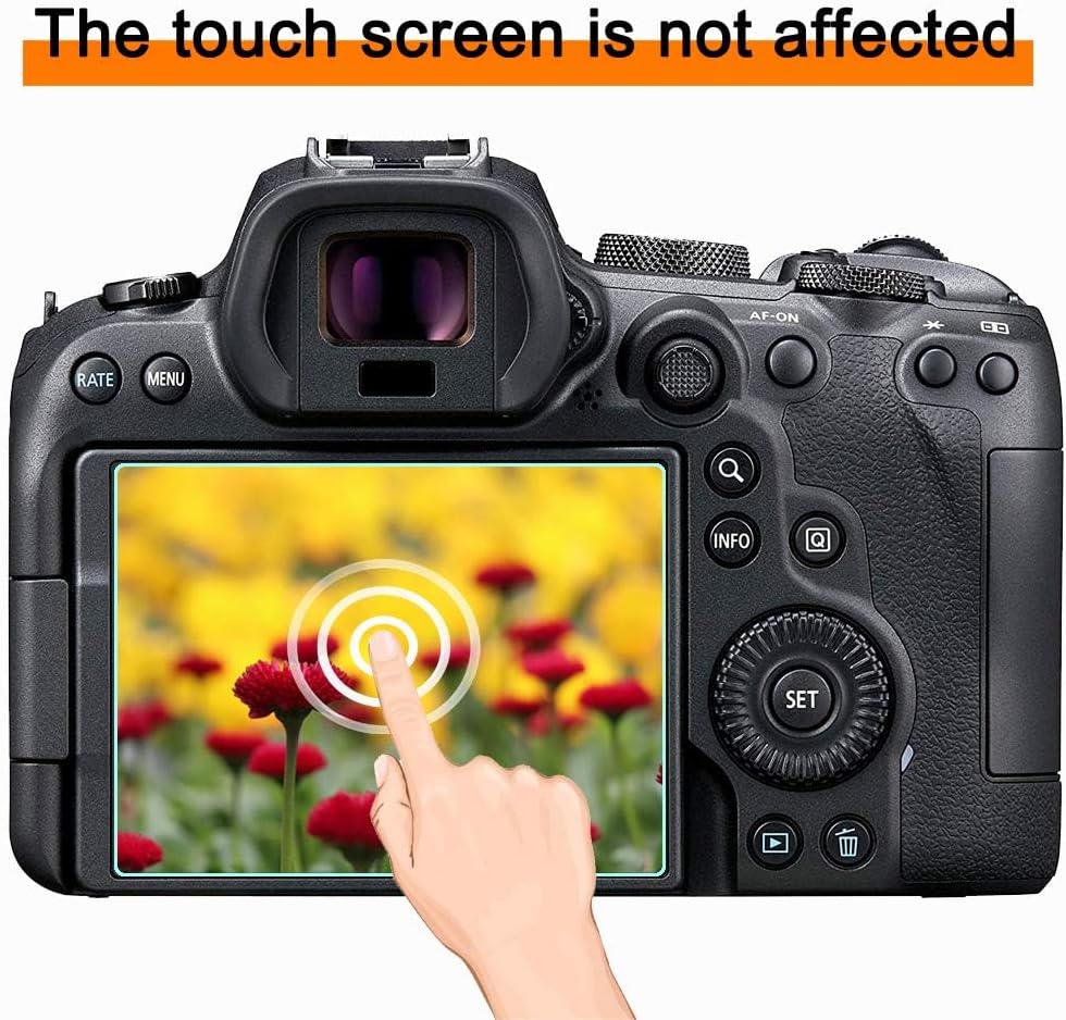 TG6 Screen Protector for Olympus Tough TG-6 TG-5 Camera, 9H Tempered Glass, Anti-Scratch (3 Pack)