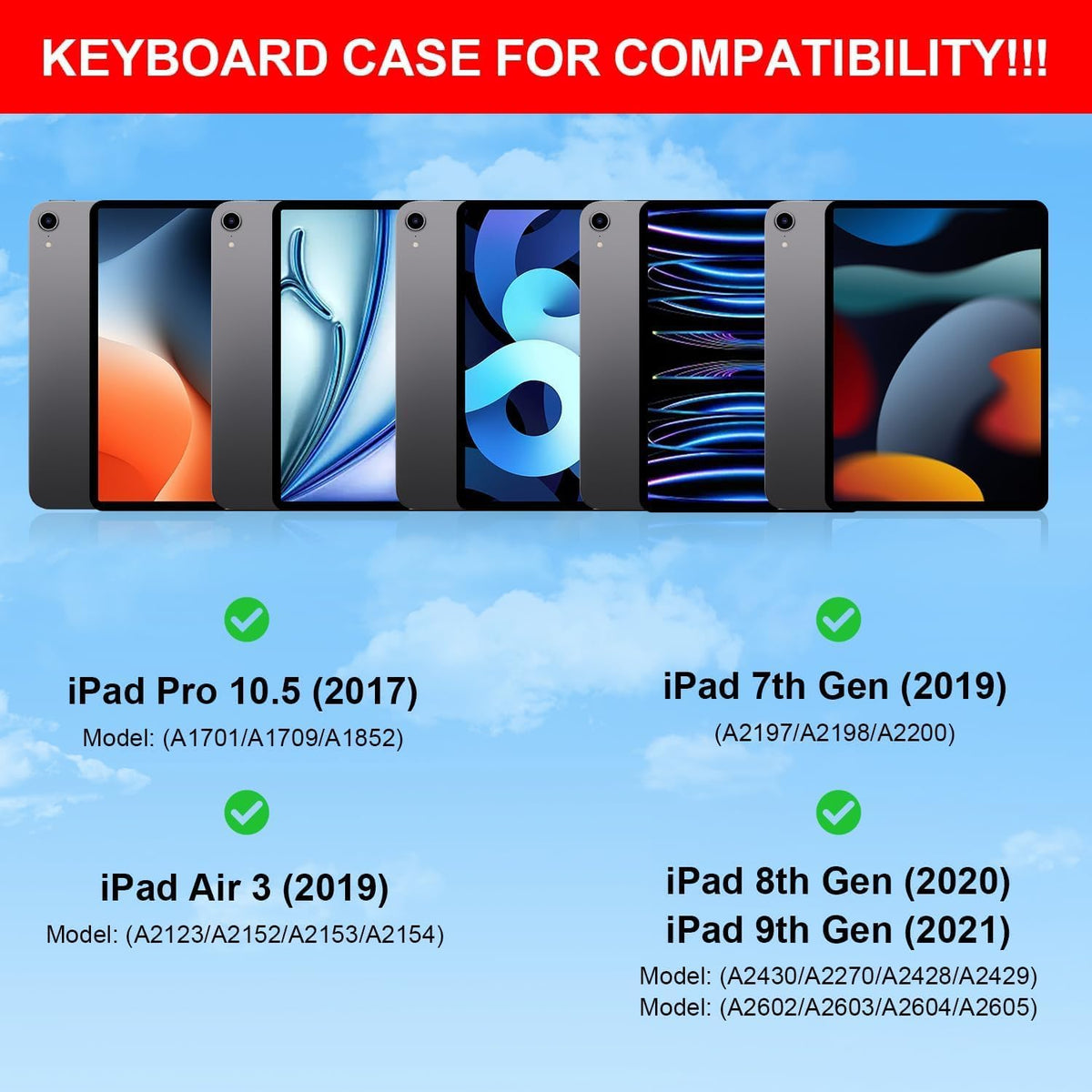 for iPad 9th Generation Case with Keyboard,Magic Style Keyboard Case for iPad 9th/8th/7th Gen 10.2 inch - Floating Cantilever Magnetic Stand Multi-Touch Trackpad Backlit Keyboard for iPad 10.2"