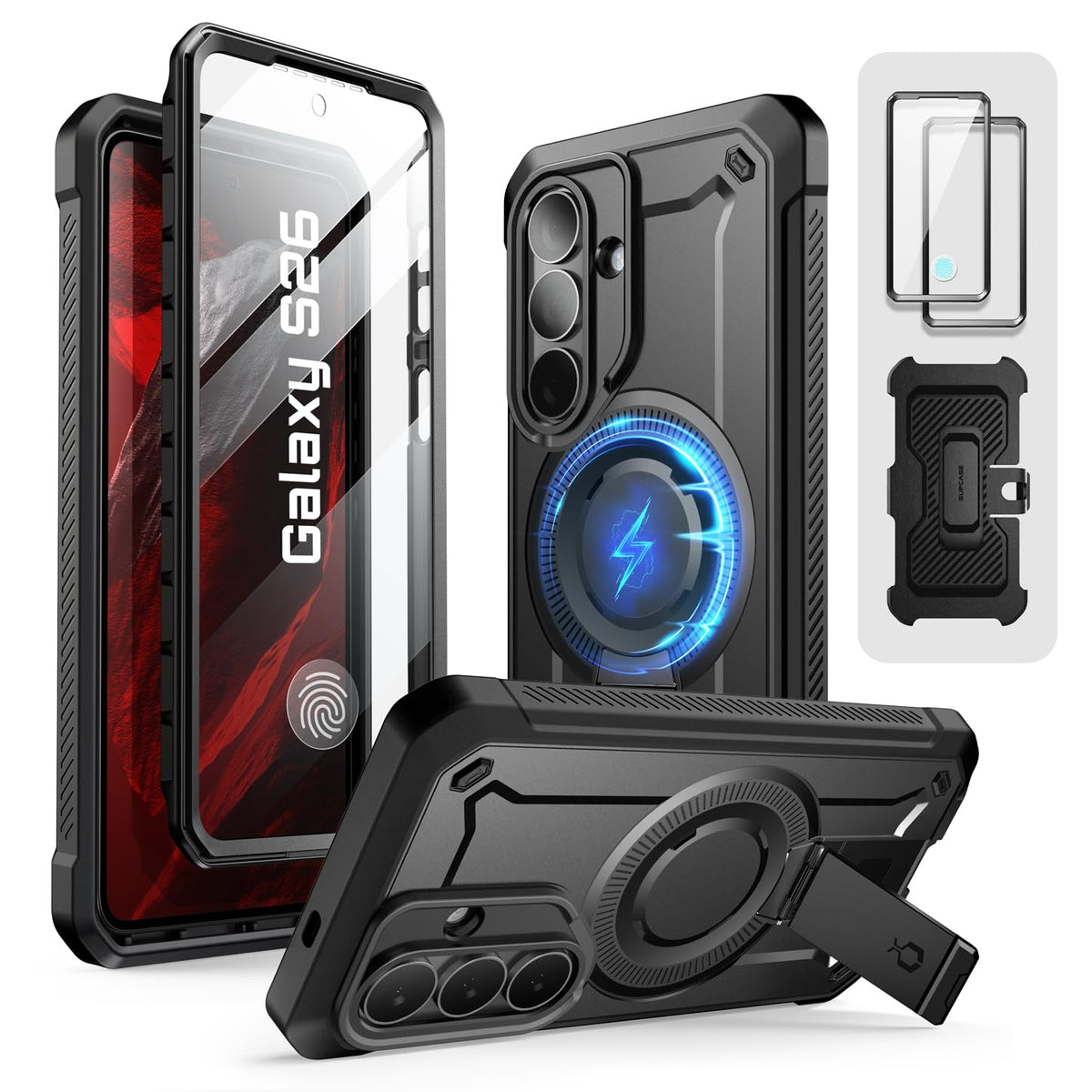 Supcase For Samsung Galaxy S26 Case With Stand (Ub Pro Mag), [2 Front Frames] [Compatible With Magsafe] [Built-In Screen Protect