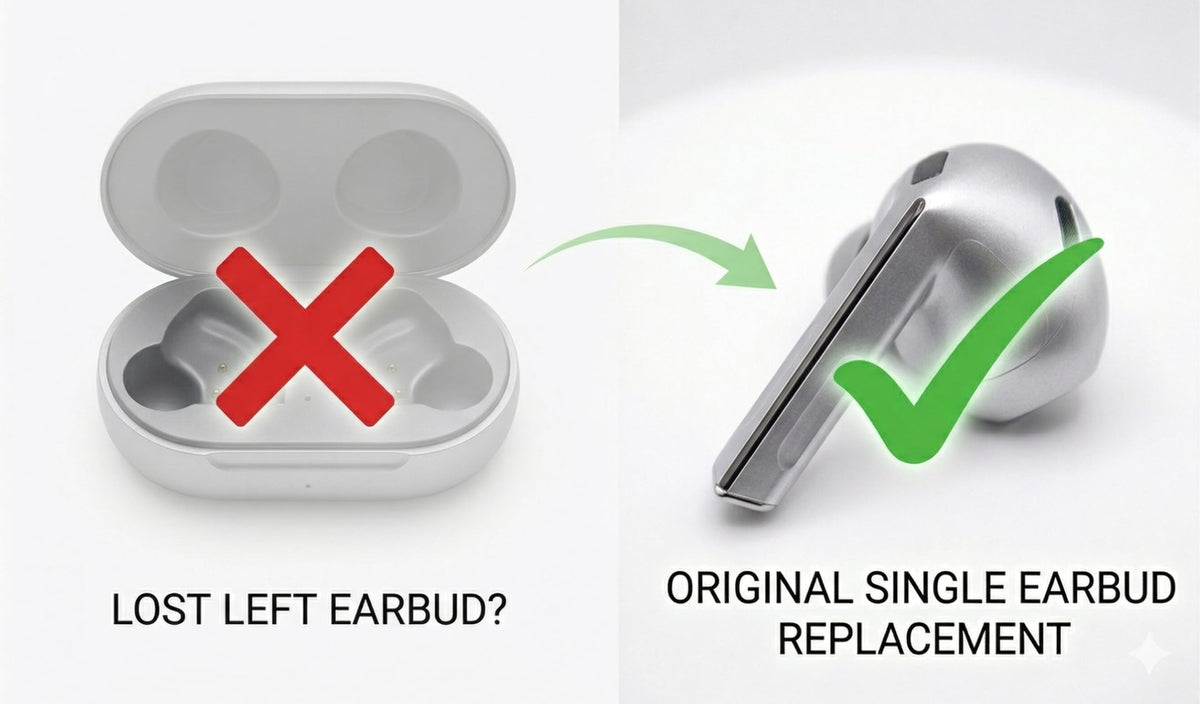 Single Left Ear Replacement for Samsung Galaxy Buds 3 True Wireless Earbuds, Lost Left Side Fix, Active Noise Cancelling, Clear Calls, Compatible