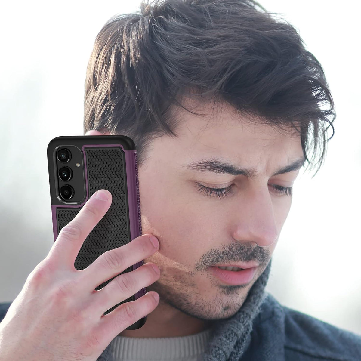 FNTCASE Dual Layer Shockproof Protective Case for Samsung Galaxy A54-5G, Non-Slip Matte Textured, Heavy Duty Rugged TPU