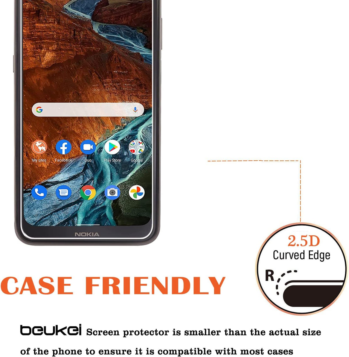 (3 Pack) Tempered Glass Screen Protector Compatible with Nokia G300 5G, (6.52 inch) Touch Sensitive, Case Friendly, 9H