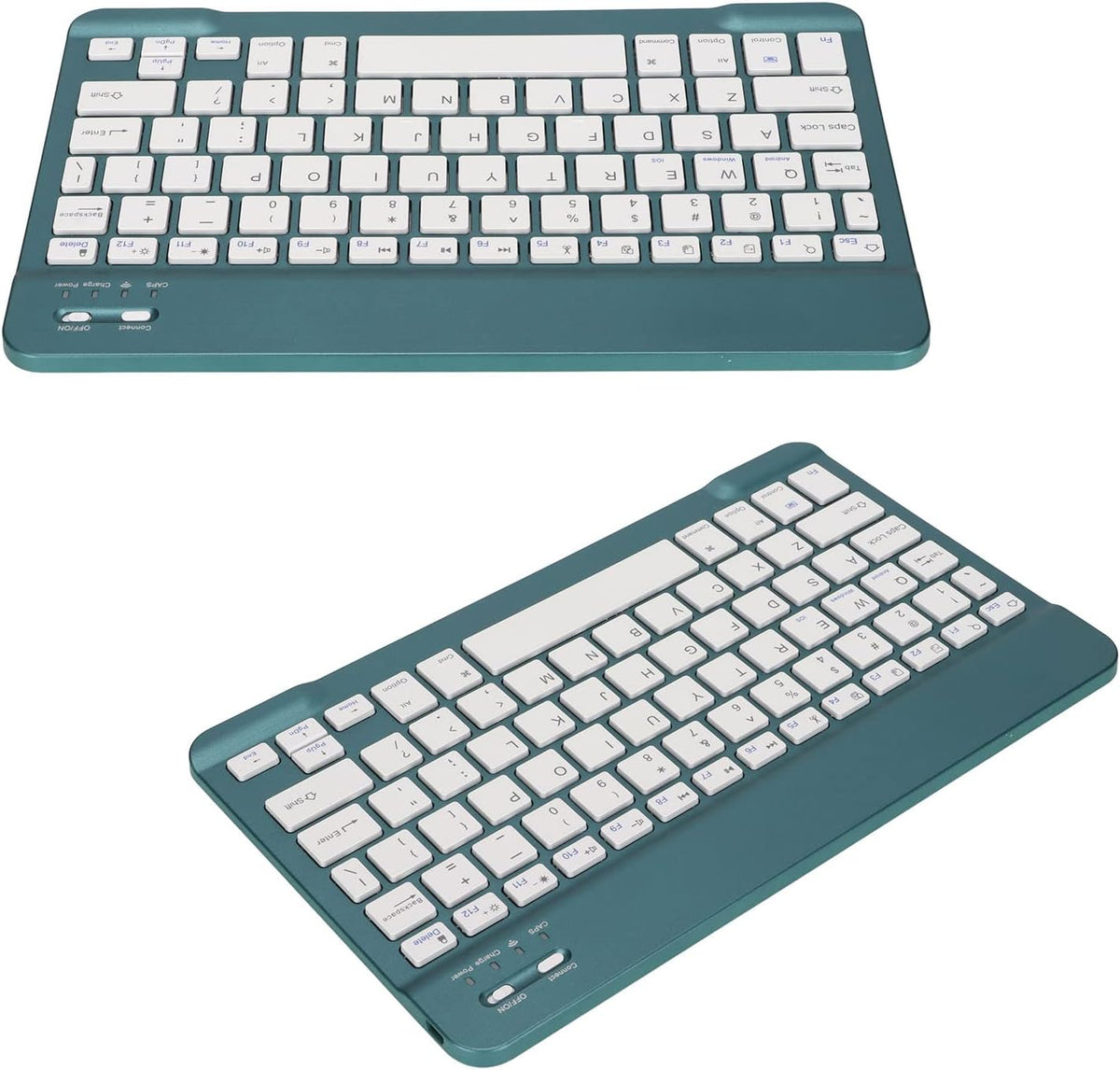 Zunate Ultra Slim Bluetooth Keyboard, Multi-Device Portable Lightweight Keyboard for Tablet, Computer, and Phone