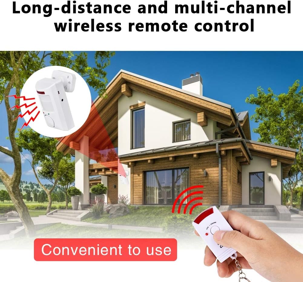 Sonew 105dB Alarm System Infrared Motion Detector for Home Security