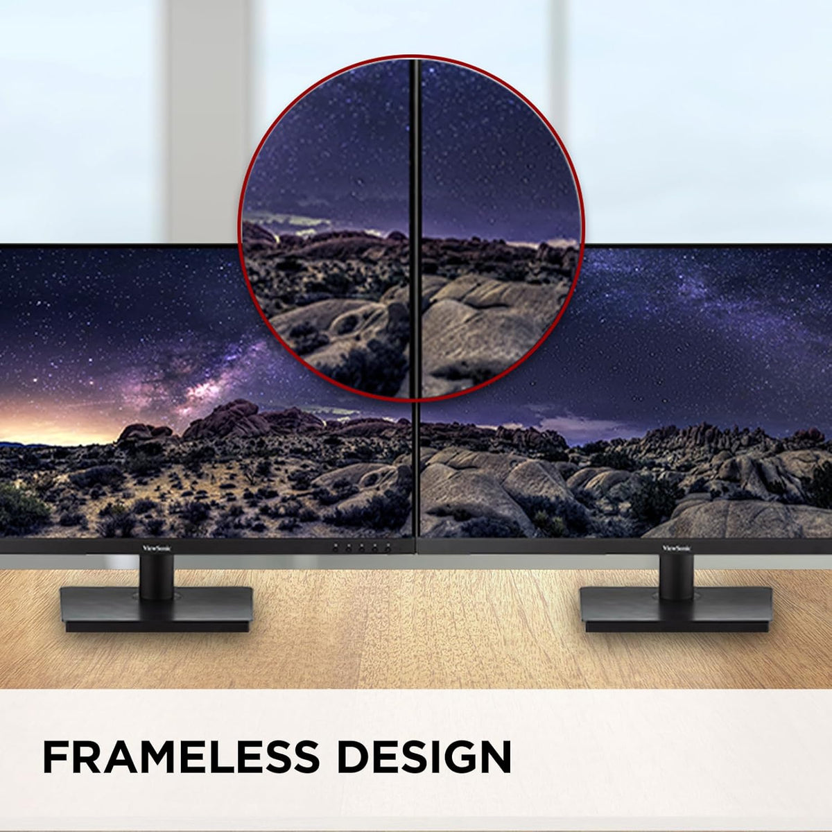 ViewSonic VA3209M 32 Inch IPS Full HD 1080p Monitor with Thin Bezels, 75Hz, Eye Care, HDMI, VGA Inputs for Home and Office