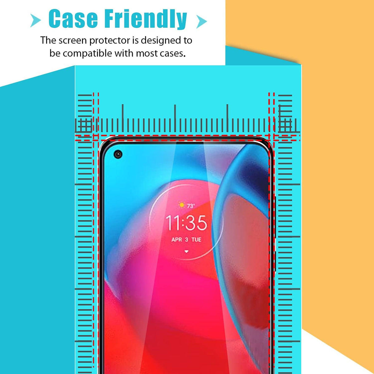 Zeking [2+2 Pack] for Moto G Stylus 5G Privacy Tempered Glass Screen Protector and Camera Lens Protector, Bubble Free
