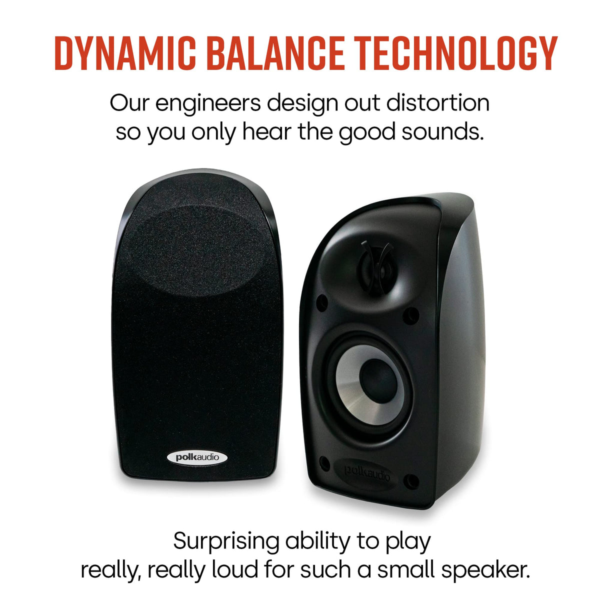 Polk Audio Blackstone TL1 Satellite Speaker (Single, Black) | PowerPort Technology, Hi-Gloss Finish | Compact Sound | Pair with TL Series for Complete