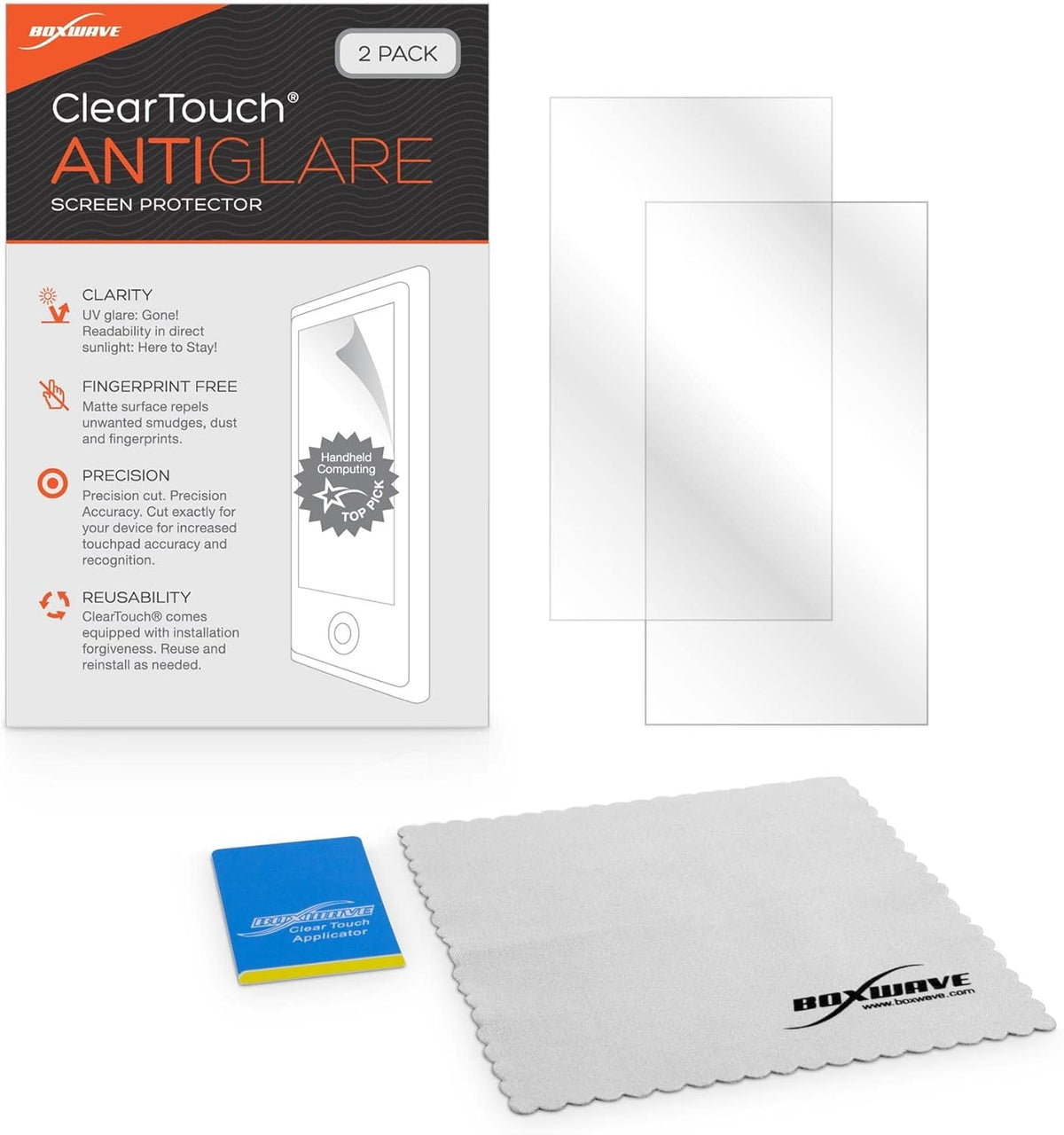 BoxWave Screen Protector for Suunto Spartan, ClearTouch Anti-Glare (2-Pack), Anti-Fingerprint Matte