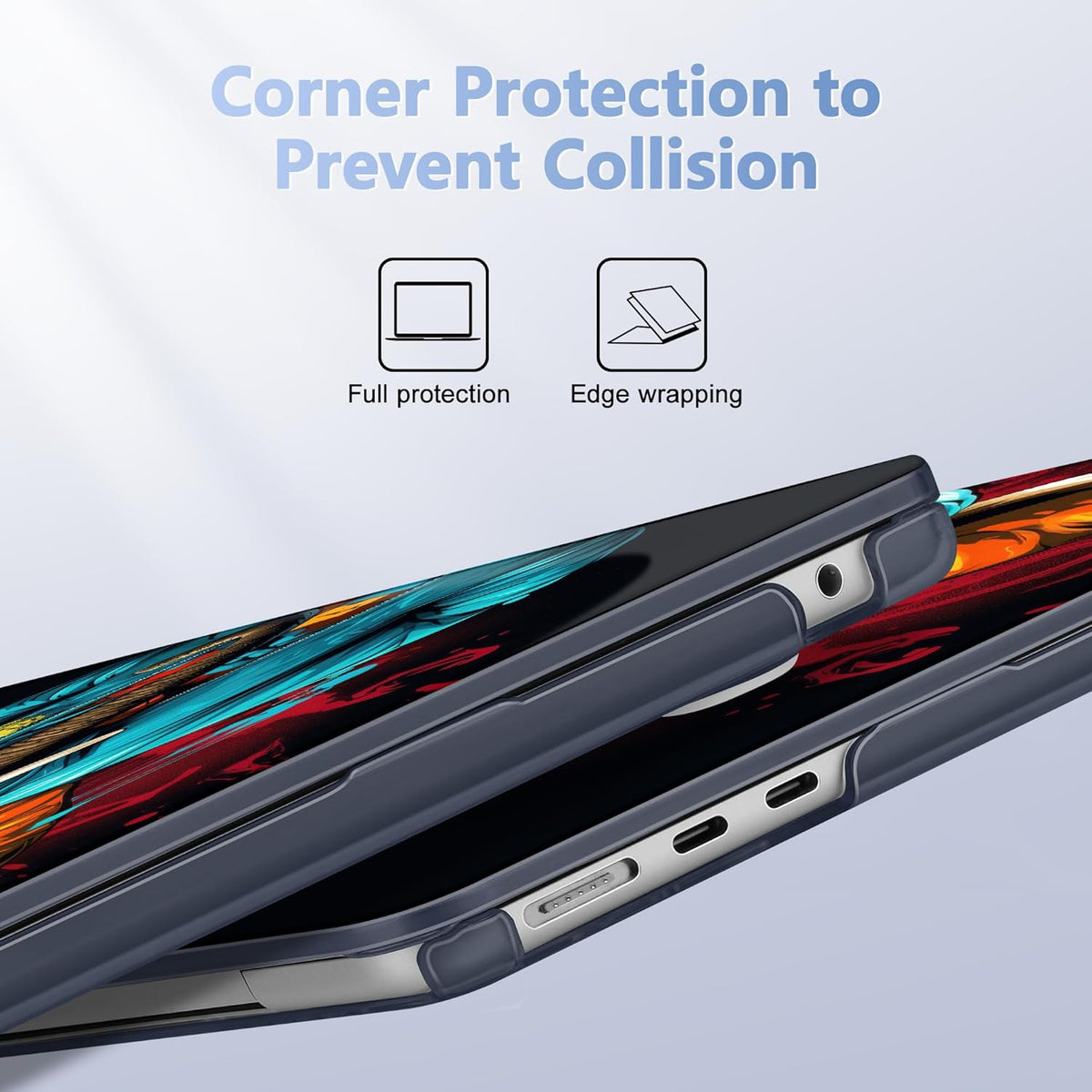 Case for MacBook Air 15 Inch 2025 2024 2023 Release M4 A3241 M3 A3114 M2 A2941, Hard Shell with Screen Protector & Keyboard Cover, Compatible with Touch ID, Elephant Hoodie