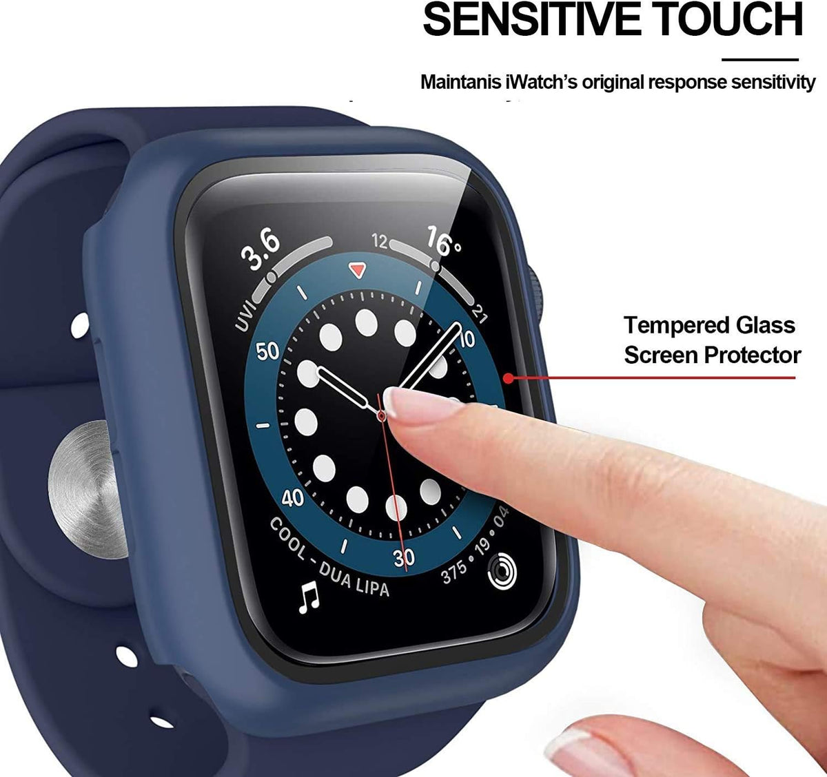 12 Pack Case with Tempered Glass Screen Protector for Apple Watch Series 10 42mm, Full Matte Leopard PC Cover