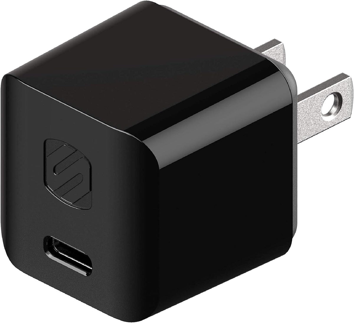 Scosche HPDC30M Powervolt 30W USB Type-C Wall Charger, Fast Charging Compatible with Power Delivery 3.0, 2.0, Black