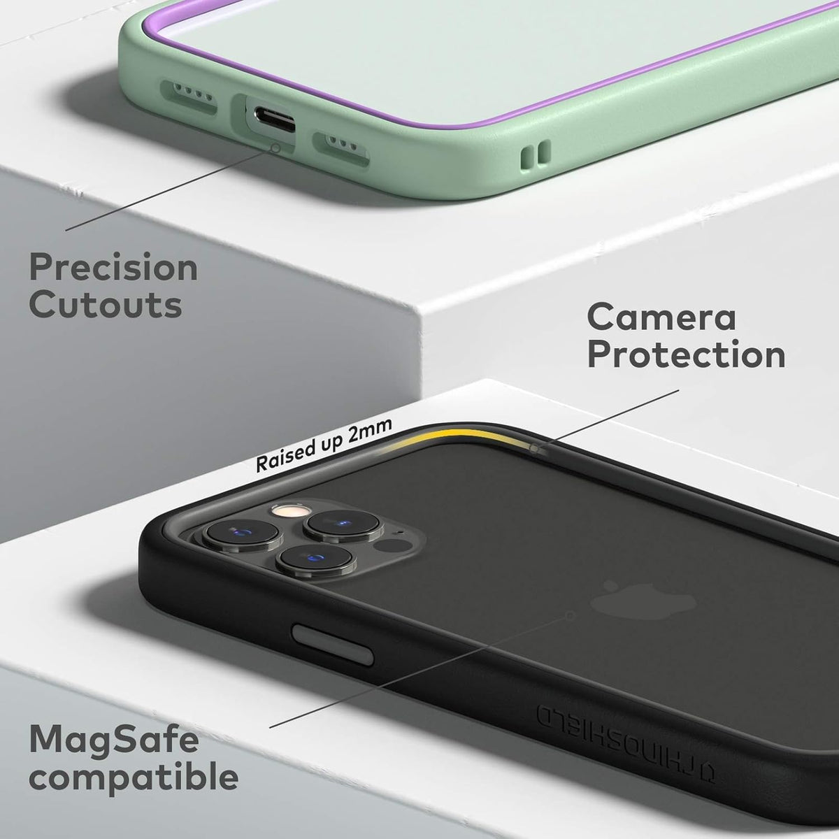 RhinoShield CrashGuard NX Bumper Case for iPhone 12 mini - Shock Absorbent Slim Design Protective Cover with 3.5M /