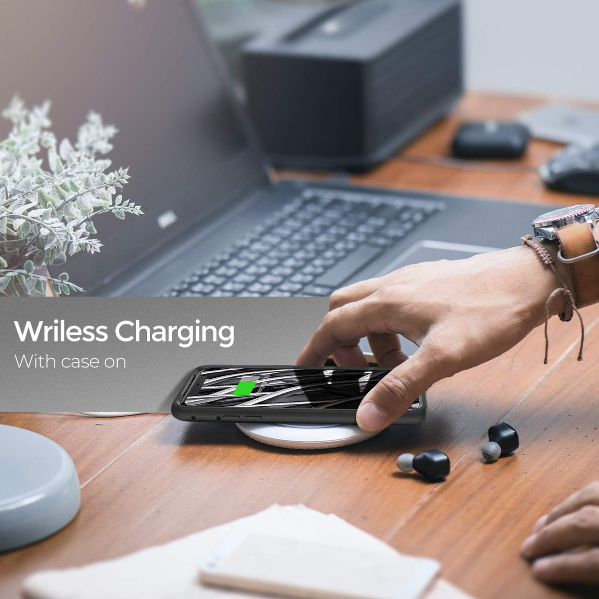 ORIbox Case Compatible with iPhone Xs Max, Soft-Touch Finish Liquid Silicone Exterior