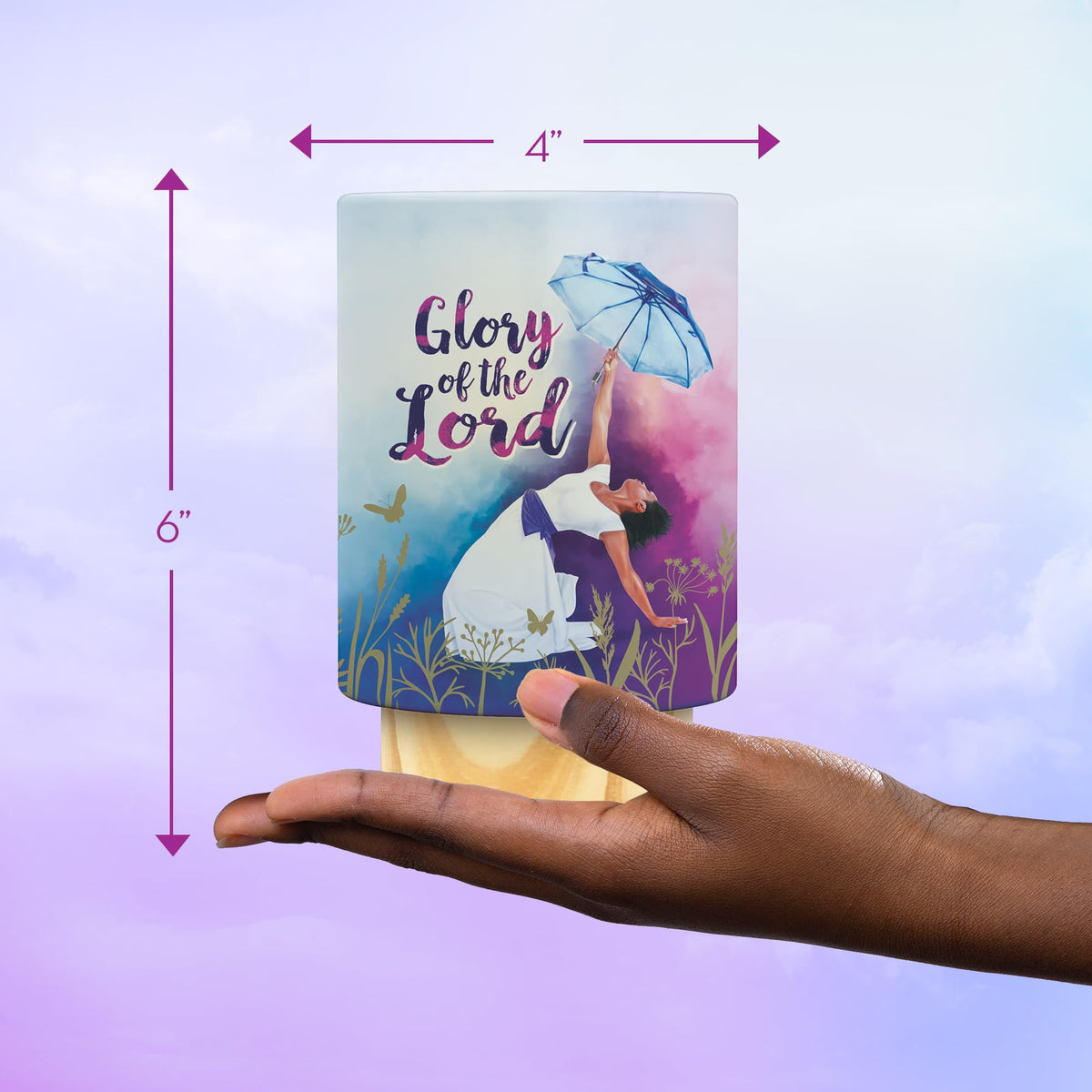 African American Expressions LED Flameless Candle - Christian Inspirational Battery Operated Candle with Uplifting Art - Spiritual & Religious Home
