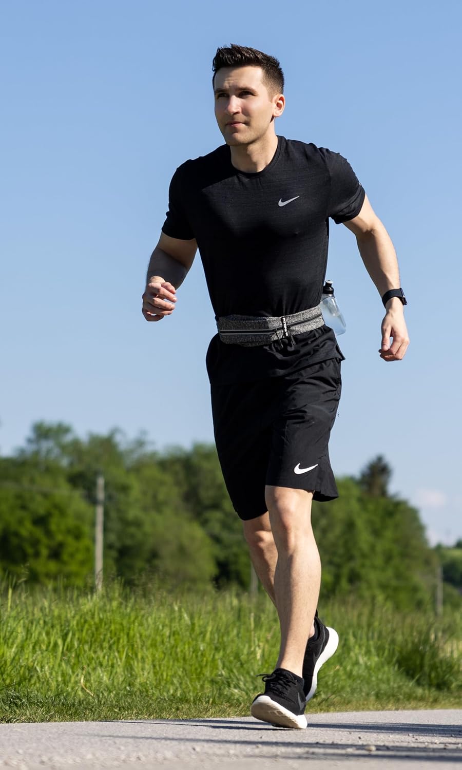 Fitgriff® Running Belt for Men & Women - Secure Jogging Pouch for Phone, Keys & Essentials - For All Cell Phones