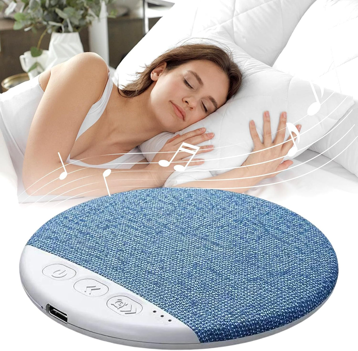 Generic Under Pillow Speaker for Sleep, Bone Conduction Under Pillow Sleep Speaker Timer, Private Bone Conduction