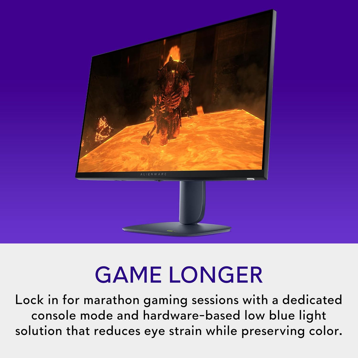Alienware 27 Gaming Monitor - AW2725DM - 27-inch QHD 180Hz 1ms Display, IPS, NVIDIA G-SYNC, AMD Freesync, VESA AdaptiveSync.