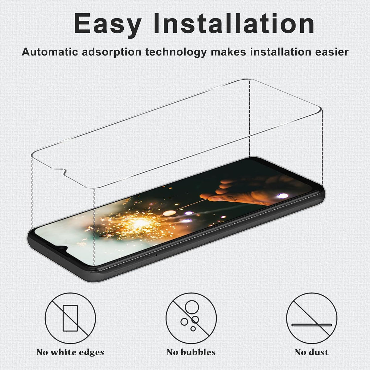 [3+3 Pack] Screen Protector + Camera Lens Protector for Galaxy A32 5G, 9H Hardness Tempered Glass, Scratch Resistant,
