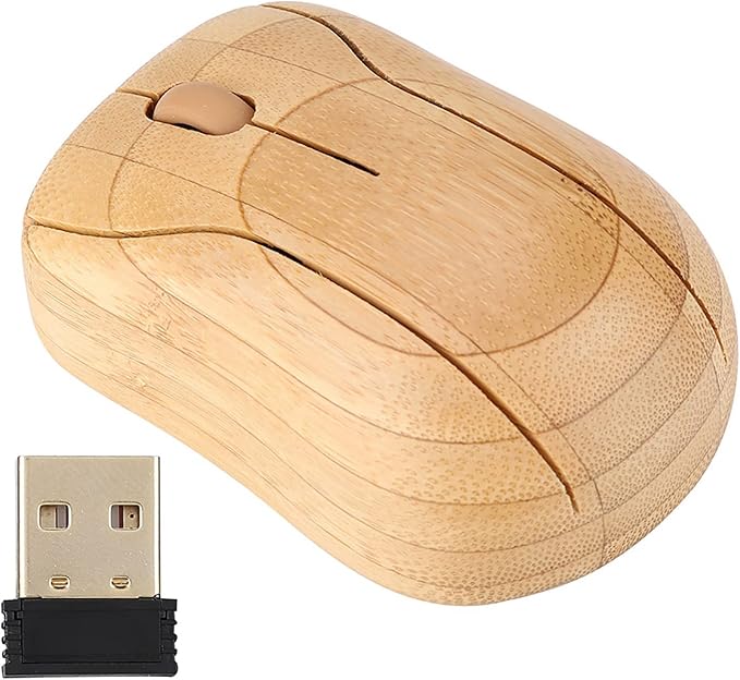 Optical Bamboo 2.4 GHz Suitable for PC and Laptop Wooden Design