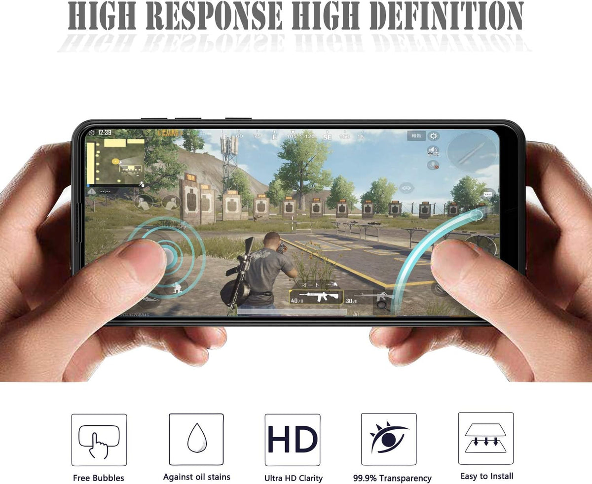 Orzero (3 Pack) Tempered Glass Screen Protector for Samsung Galaxy A21s, Full Adhesive, 2.5D Arc Edges, HD Anti-Scratch