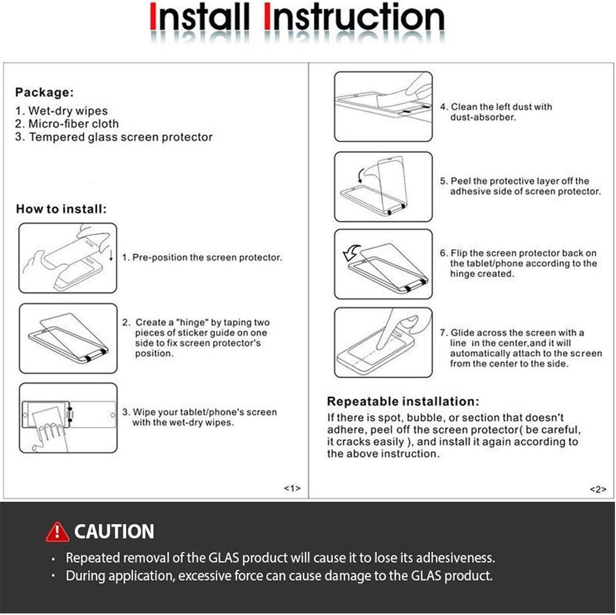 [2 Pack] Tempered Glass Screen Protector for Galaxy S8 Active, Anti-Scratch Ultra Clear 9H, 0.26mm