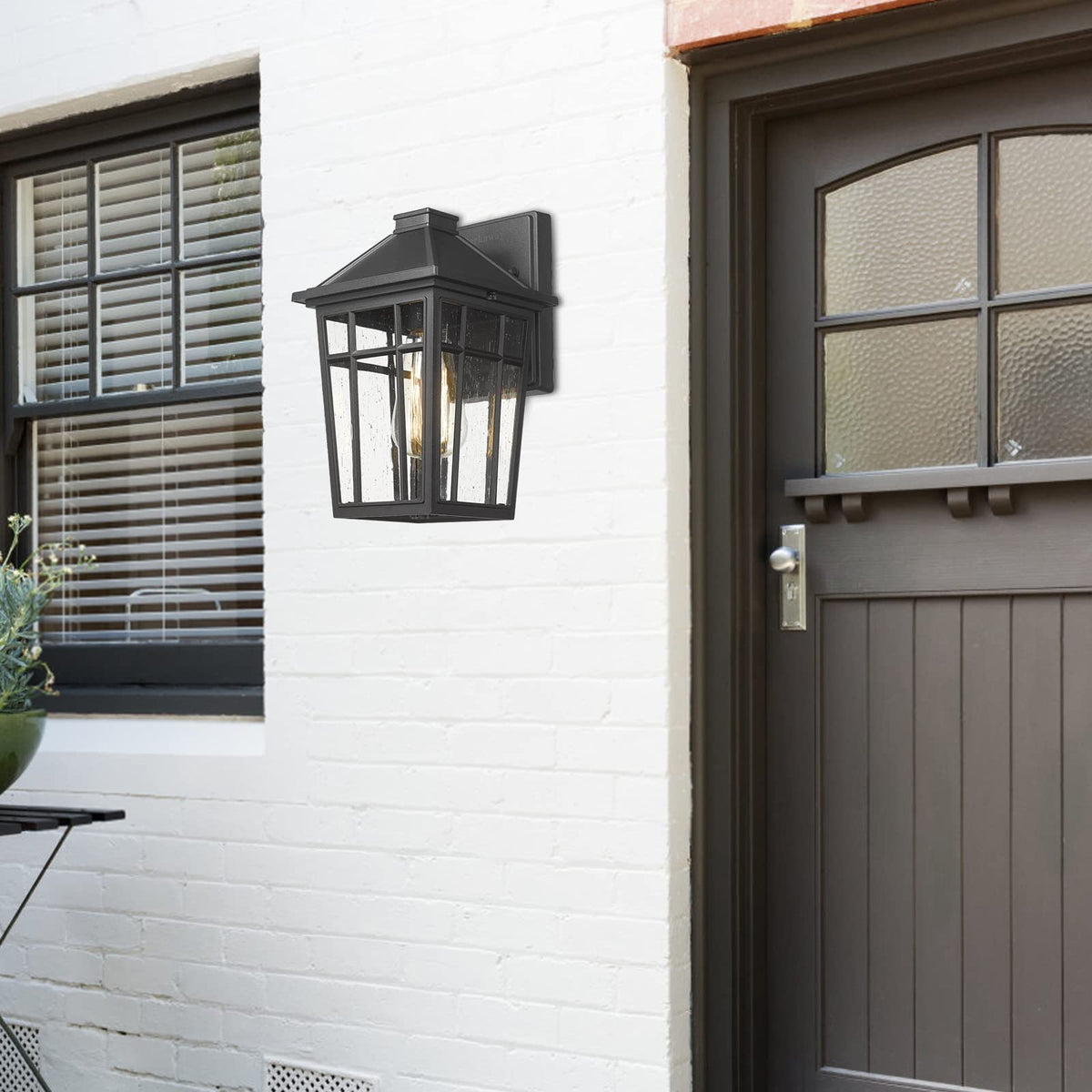 Darkaway Outdoor Sconce Lights Wall Light Fixtures, Front Porch Light Outdoor Wall Anti-Rust Waterproof Aluminum with Glass Exterior Light Fixture