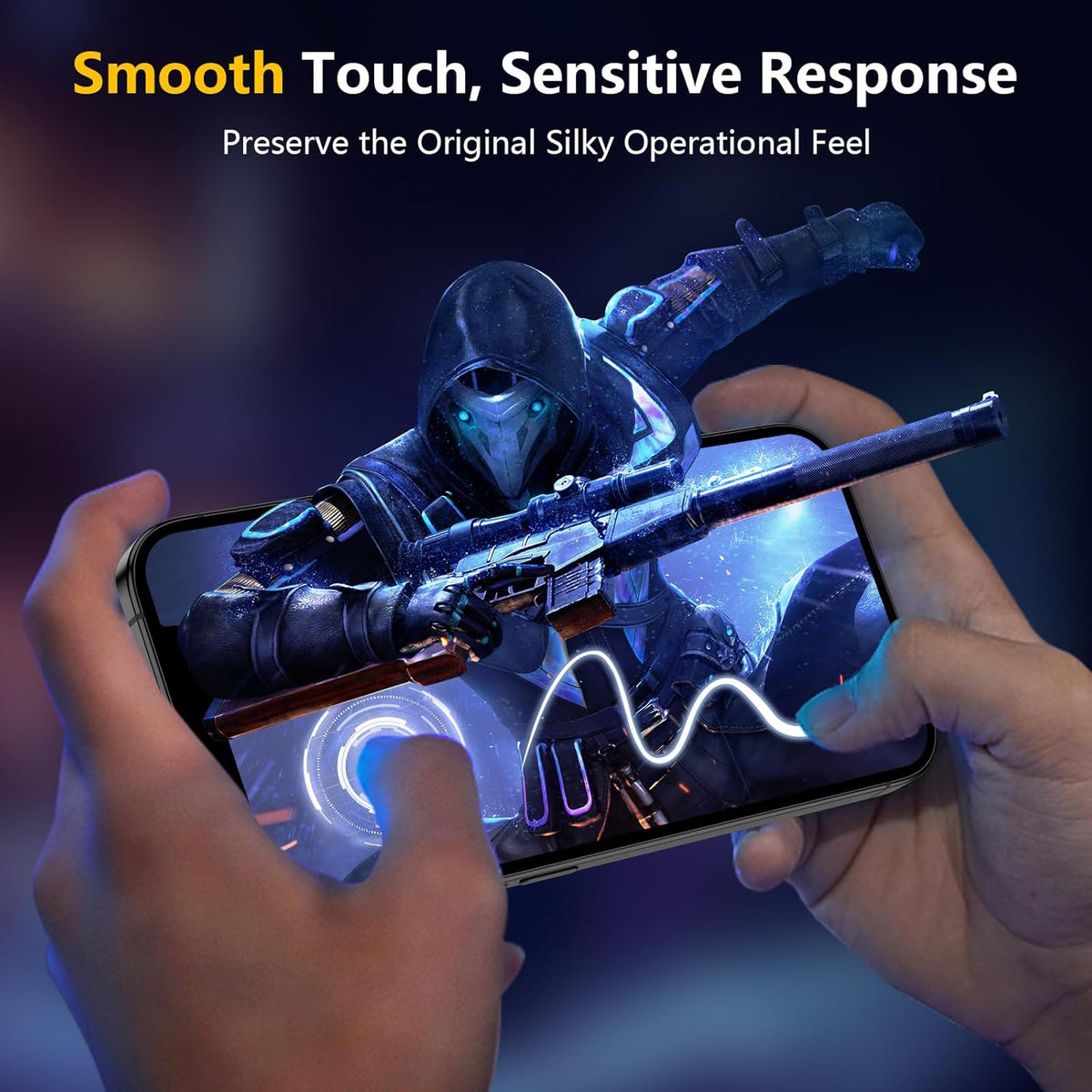 [2+2 Pack] Matte Glass Screen Protector for iPhone 13 + Camera Lens Protector, Anti-Glare, 9H Tempered Glass