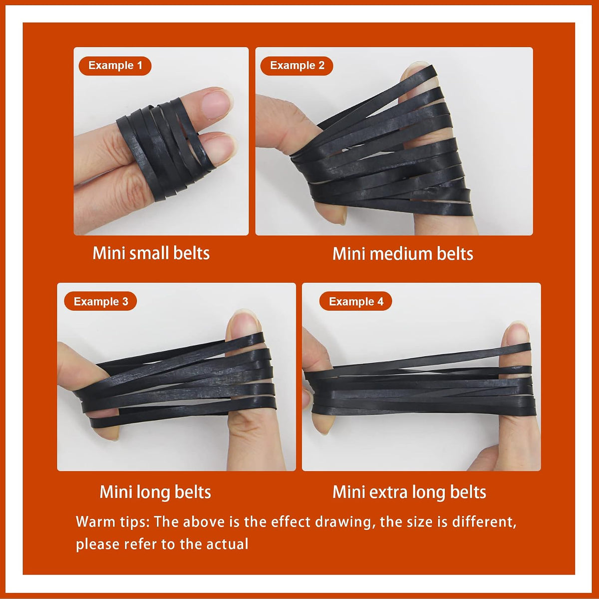 40-135mm Cassette 4mm 100 Recorder Rubber Belts Mix Flat Belt for Repair Maintenance Tape Machine DVD CD LD VCR