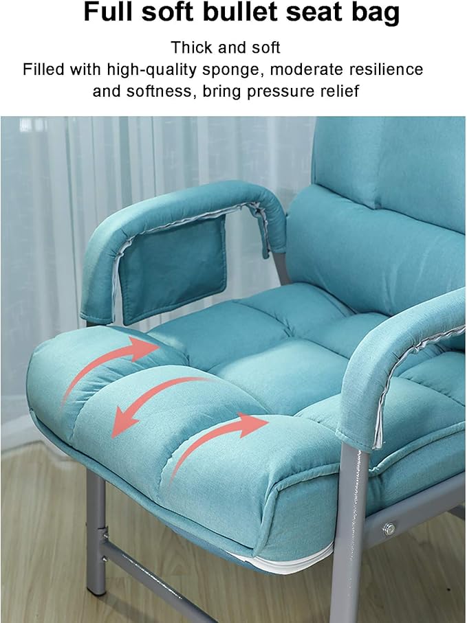 Office Chair Gaming Chair Computer Chair Fabric Office ChairErgonomic Computer Chair Home Modern Desk ChairTufted Executive Chair with Thick Seat and FootrestUpholstered High Back Confere