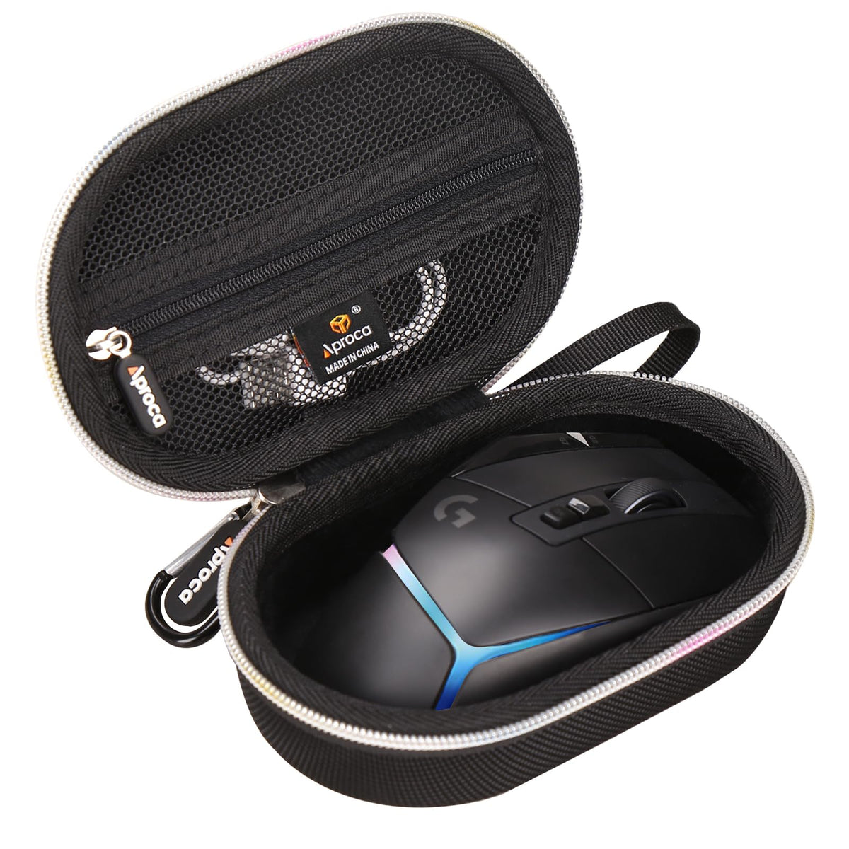 Aproca Case Compatible With Logitech G502 X Plus Wireless Gaming Mouse, Portable Hard Storage Bag For Accessories -Black (Case O