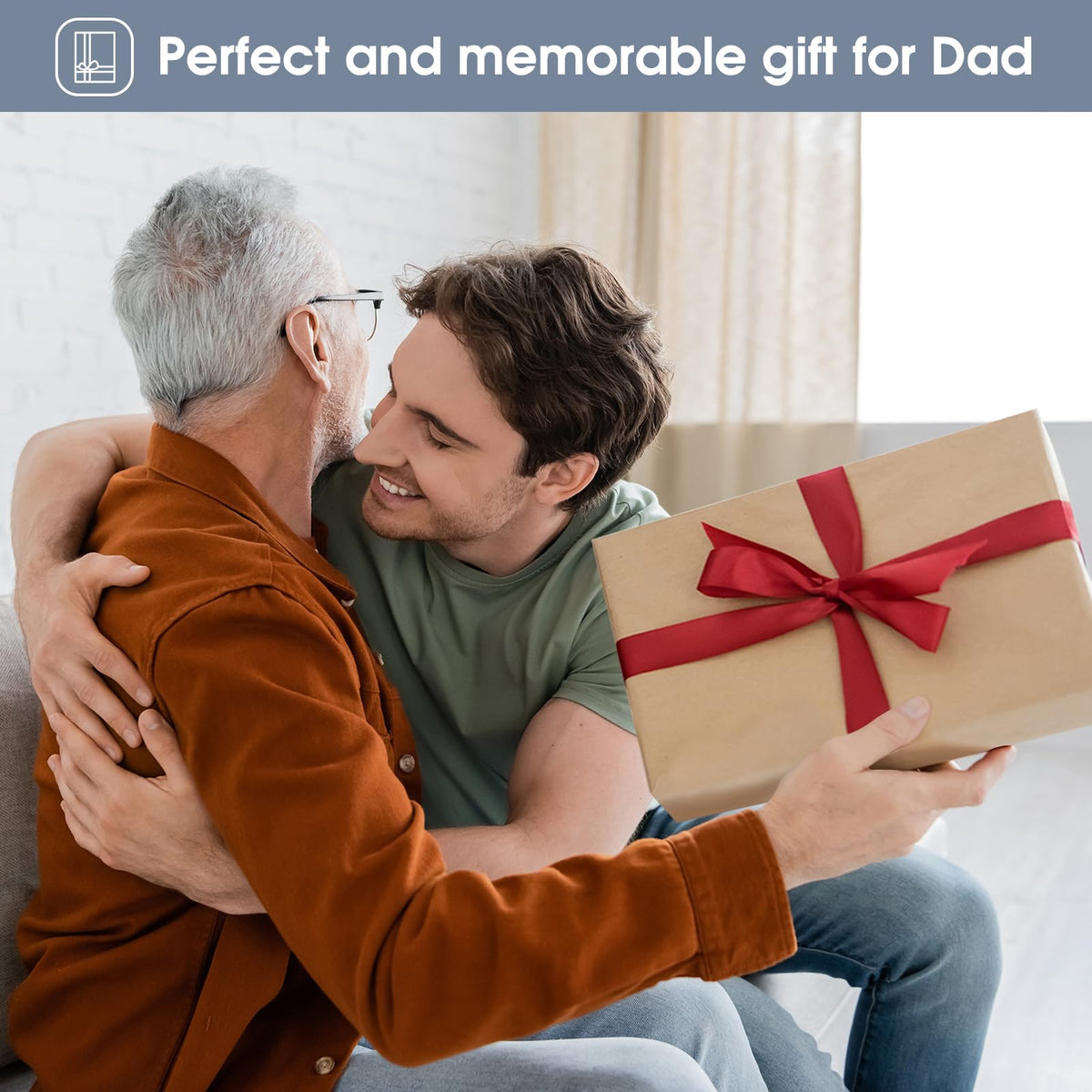 ProCase Gifts for Dad, Wood Phone Docking Station for Men, Dad Gifts From Daughter Son, Mens Nightstand Organizer, Anniversary Birthday Gifts for Dad