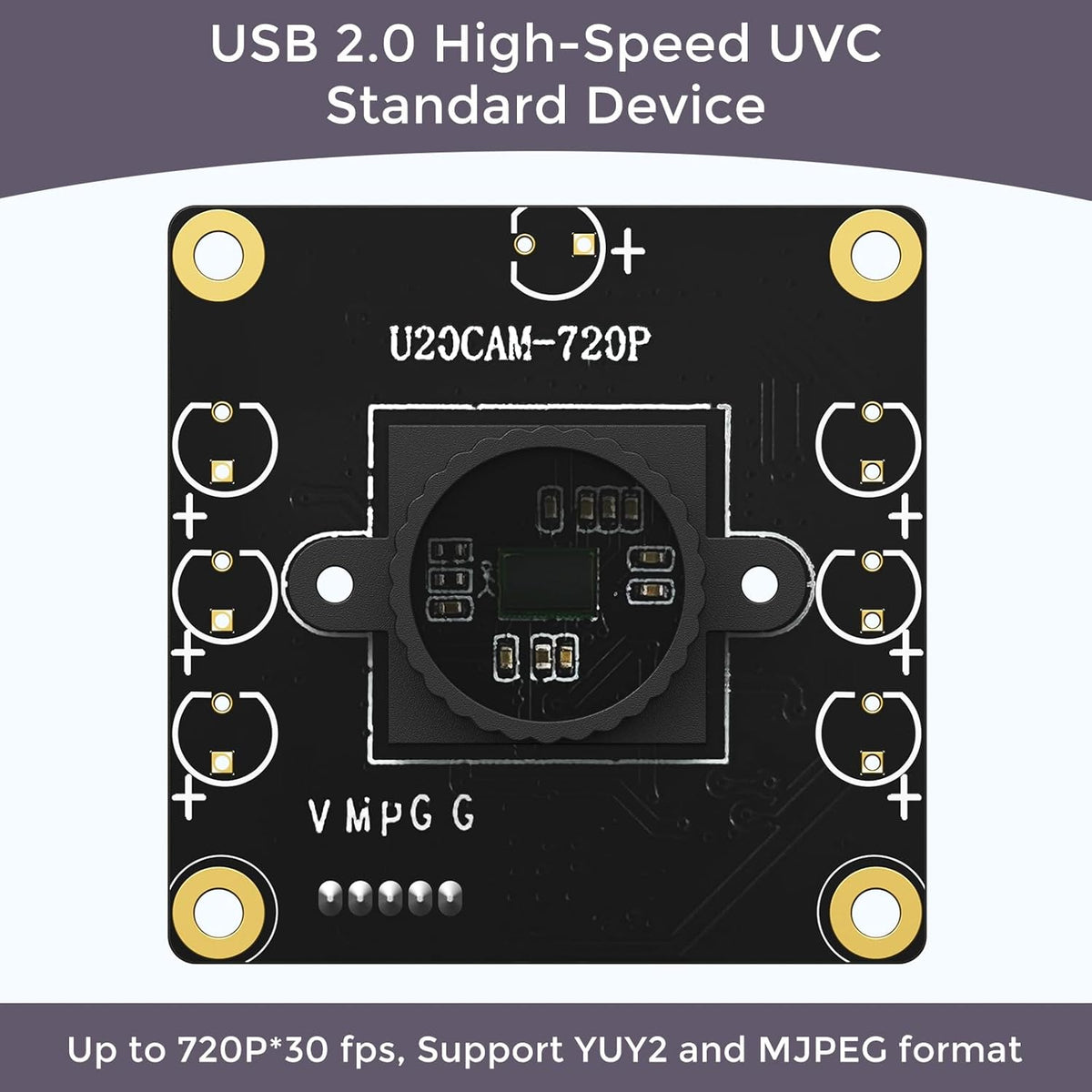 innomaker 720P 2.0 120 USB UVC Camera with DFOV for Raspberry Pi, Jetson Nano, Embedded Hardware - Support Windows