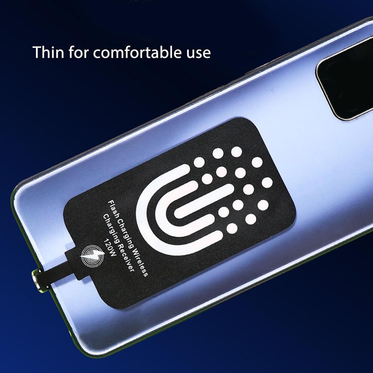 Type C Charging Receiver - 120W Magnetic/5W Dual Purpose USB C Charger Adapter for Galaxy A51 A40 A20E